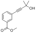 METHYL 3-(3-HYDROXY-3-METHYL-1-BUTYNYL)BENZOATE Struktur