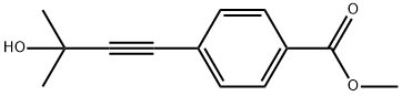 4-(3-HYDROXY-3-METHYLBUT-1-YNYL)BENZOIC ACID METHYL ESTER Struktur