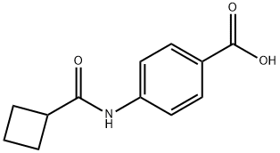 4-[(シクロブチルカルボニル)アミノ]安息香酸 化学構造式