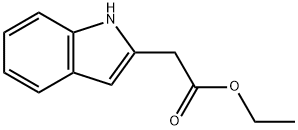 吲哚-2-乙酸乙酯, 33588-64-6, 结构式