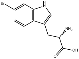6-溴色氨酸 结构式