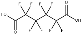 オクタフルオロアジピン酸 化学構造式