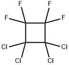 1,1,2,2-テトラクロロ-3,3,4,4-テトラフルオロシクロブタン 化学構造式