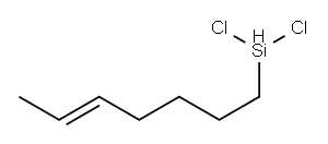4-Hexenylmethyl dichlorosilane 化学構造式