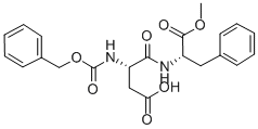 N-(N-ベンジルオキシカルボニル-L-α-アスパルチル)-L-フェニルアラニン1-メチル 化学構造式