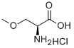 (S)-2-AMINO-3-METHOXY-PROPIONIC ACID HYDROCHLORIDE Struktur