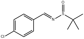 (R)-N-(4-chlorobenzylidene)-2-methylpropane-2-sulfinamide Structure