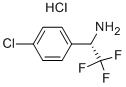 (S)-1-(4-CHLOROPHENYL)-2,2,2-TRIFLUOROETHYLAMINE HCL Struktur