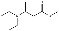 methyl 3-diethylaminobutyrate 结构式