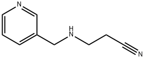 3-(3-吡啶甲氨基)丙腈, 33611-48-2, 结构式