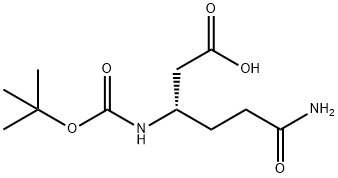 BOC-L-BETA-HOMOGLUTAMINE Structure