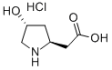 (2S,4R)-4-羟基-2-吡咯烷基乙酸 盐酸盐, 336182-11-7, 结构式