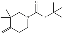 tert-butyl 3,3-dimethyl-4-methylidenepiperidine-1-carboxylate Structure