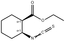 顺-2-异硫氰基-1-环己烷羧酸乙酯 结构式