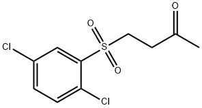 4-((2,5-二氯苯基)磺酰基)丁烷-2-酮 结构式