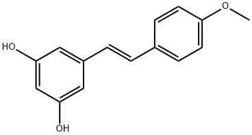 白藜芦醇-4'-甲醚 结构式