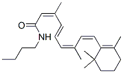 (2Z,4E,6Z,8Z)-N-butyl-3,7-dimethyl-9-(2,6,6-trimethyl-1-cyclohexenyl)nona-2,4,6,8-tetraenamide Structure