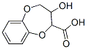 2H-1,5-Benzodioxepin-2-carboxylic  acid,  3,4-dihydro-3-hydroxy- Structure