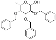2,3,4-TRI-O-BENZYL-L-FUCOPYRANOSE 结构式