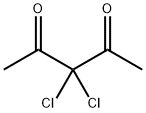 3,3-ジクロロ-2,4-ペンタンジオン 化学構造式
