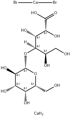 calcium bis(4-O-(beta-D-galactosyl)-]Dgluconate) - calcium bromide (1:1)  Struktur