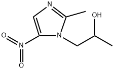 alpha,2-Dimethyl-5-nitro-1H-imidazole-1-ethanol Struktur