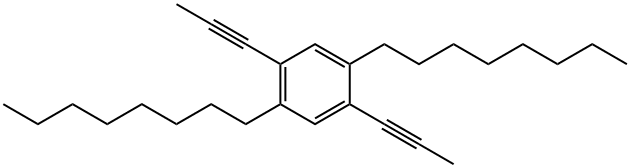 2 5-DIOCTYL-1 4-DI-1-PROPYNYLBENZENE Struktur