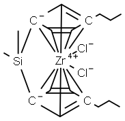 DIMETHYLSILYLBIS(3-N-PROPYLCYCLOPENTADIEN-1-YL)ZIRCONIUM DICHLORIDE Structure
