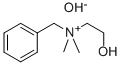 benzyl(2-hydroxyethyl)dimethylammonium hydroxide Struktur
