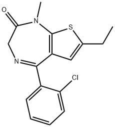 クロチアゼパム 化学構造式