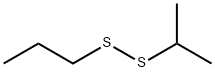 isopropyl propyl disulphide Structure