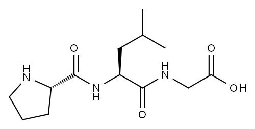 prolyl-leucyl-glycine 化学構造式