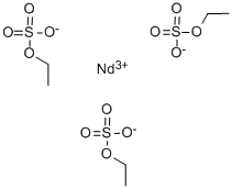 トリス(エトキシスルホニルオキシ)ネオジム(III) 化学構造式