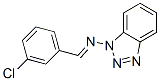 1-[(m-Chlorobenzylidene)amino]-1H-benzotriazole Structure