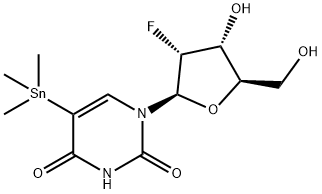 2'-DEOXY-2'-FLUORO-5-(TRIMETHYLSTANNYL)-URIDINE Structure