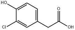 3-氯-4羟基苯乙酸,33697-81-3,结构式