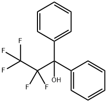 2,2,3,3,3-ペンタフルオロ-1,1-ジフェニルプロパン-1-オール 化学構造式