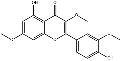 藿香黄酮醇, 33708-72-4, 结构式