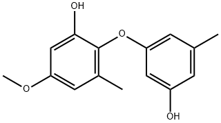 3,5'-Dimethyl-5-methoxy-(2,3'-oxybisphenol) 结构式