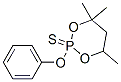4,4,6-Trimethyl-2-phenoxy-1,3,2-dioxaphosphorinane 2-sulfide Structure