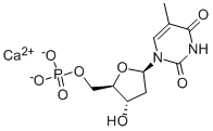 5'-チミジル酸 カルシウム 化学構造式
