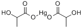 ビス[L-乳酸]水銀(II) 化学構造式