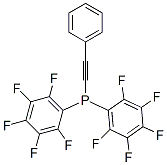 Bis(pentafluorophenyl)(phenylethynyl)phosphine Struktur