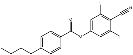 4-CYANO-3,5-DIFLUOROPHENYL 4-BUTYL-BENZOATE Struktur