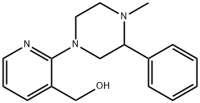 1-(3-羟甲基吡啶-2-基)-4-甲基-2-苯基哌嗪, 337376-18-8, 结构式