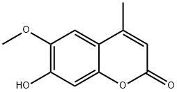 7-Hydroxy-6-methoxy-4-methyl-2H-1-benzopyran-2-one 结构式