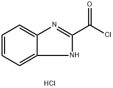 1H-ベンズイミダゾール-2-カルボニルクロリド塩酸塩 化学構造式
