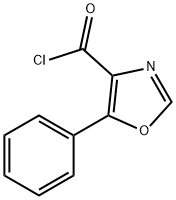 5-フェニル-1,3-オキサゾール-4-カルボニルクロリド 化学構造式