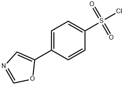 4-(1,3-オキサゾール-5-イル)ベンゼンスルホニルクロリド 化学構造式