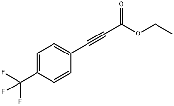 (4-TRIFLUOROMETHYL-PHENYL)-PROPYNOIC ACID ETHYL ESTER 化学構造式